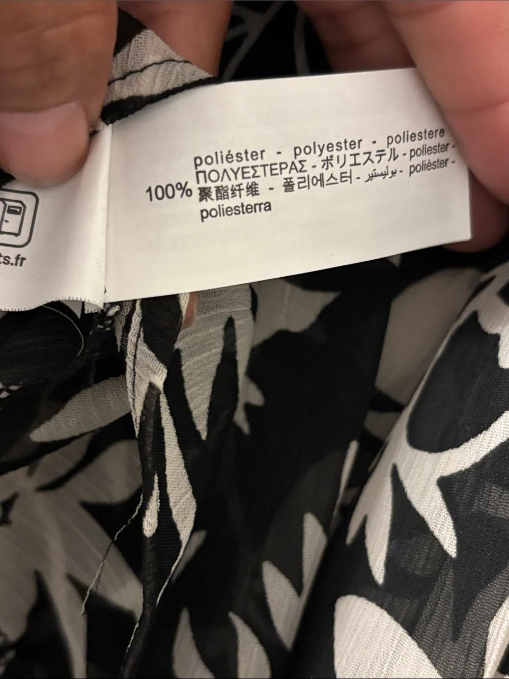ZARA Black & White Floral Tie-Neck Sheer Blouse